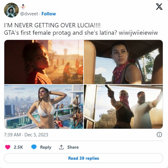 《GTA6》粉丝已经爱上了女主：欢迎我们的新女王