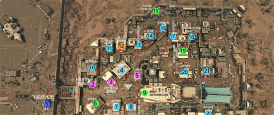 《星空》阿基拉城地图设施点位有哪些阿基拉城地图设施点位